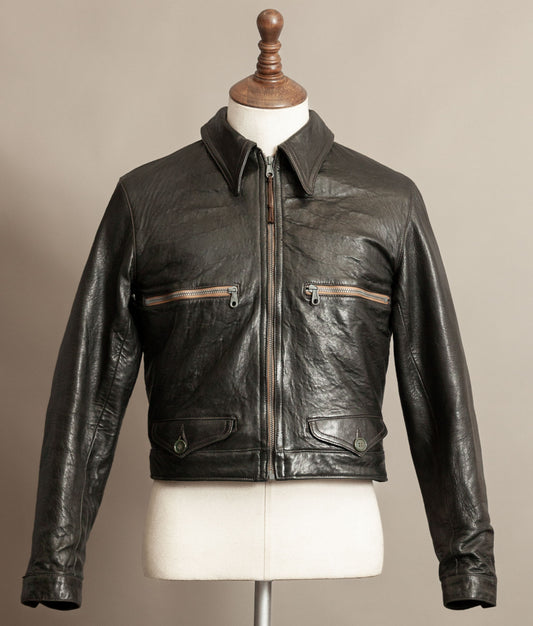 German Luftwaffe “Erich Hartmann” Flying Jacket – Eastman Leather Clothing, Black Capeskin