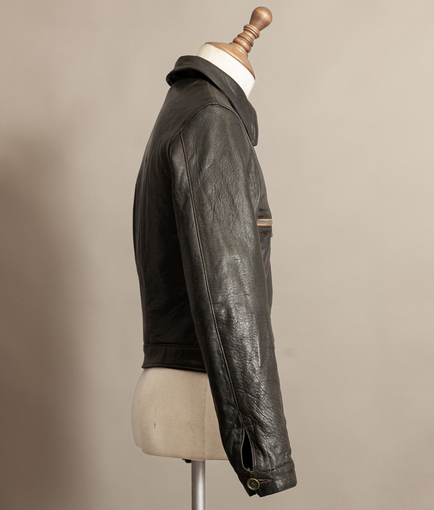 German Luftwaffe “Erich Hartmann” Flying Jacket – Eastman Leather Clothing, Black Capeskin