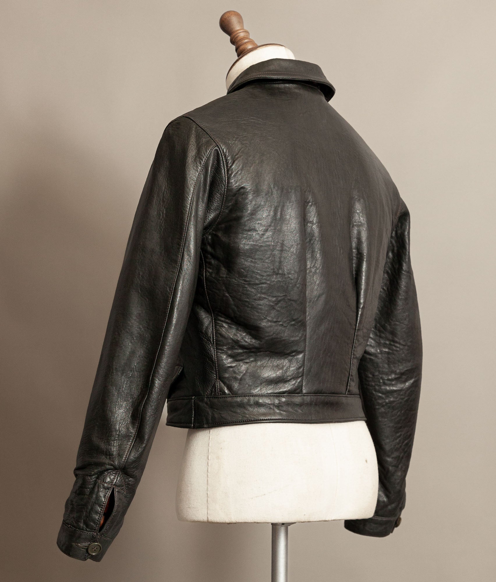 German Luftwaffe “Erich Hartmann” Flying Jacket – Eastman Leather Clothing, Black Capeskin