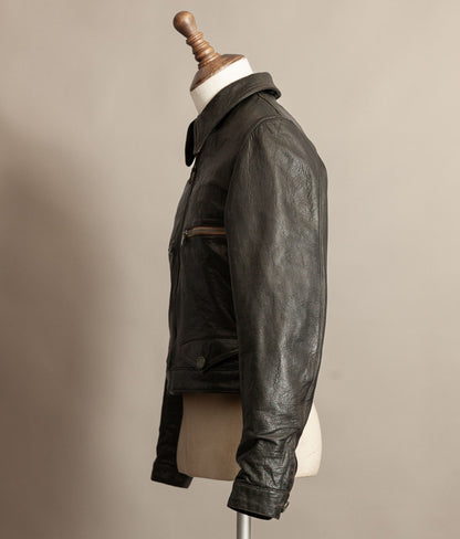 German Luftwaffe “Erich Hartmann” Flying Jacket – Eastman Leather Clothing, Black Capeskin