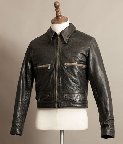 German Luftwaffe “Erich Hartmann” Flying Jacket – Eastman Leather Clothing, Black Capeskin
