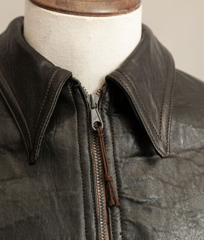 German Luftwaffe “Erich Hartmann” Flying Jacket – Eastman Leather Clothing, Black Capeskin