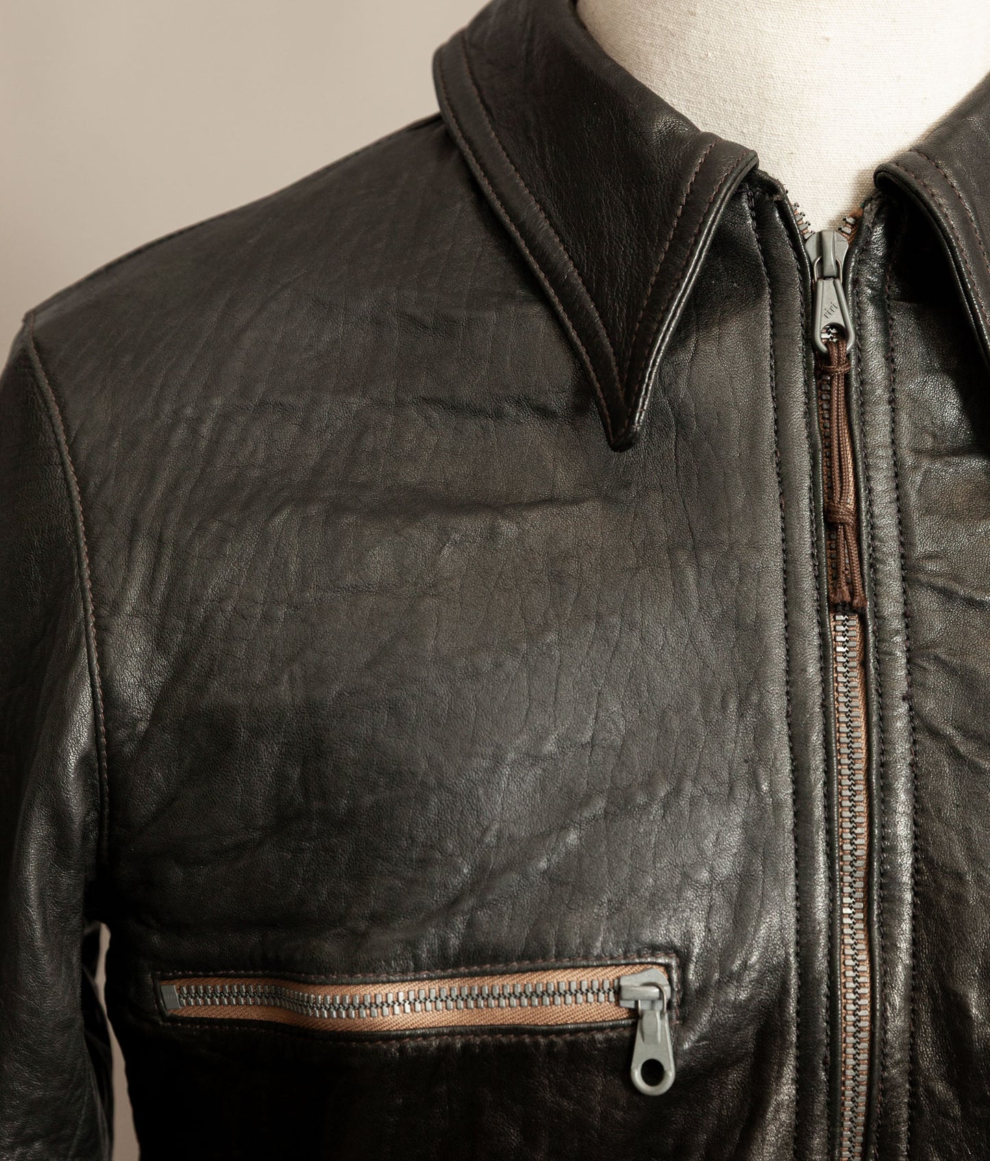 German Luftwaffe “Erich Hartmann” Flying Jacket – Eastman Leather Clothing, Black Capeskin