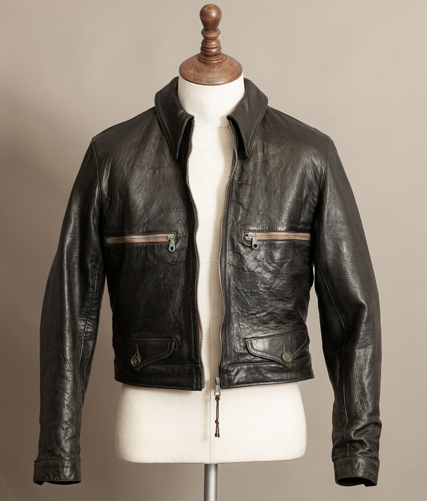 German Luftwaffe “Erich Hartmann” Flying Jacket – Eastman Leather Clothing, Black Capeskin