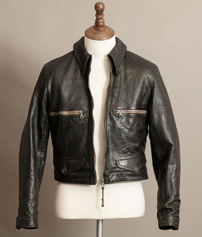 German Luftwaffe “Erich Hartmann” Flying Jacket – Eastman Leather Clothing, Black Capeskin