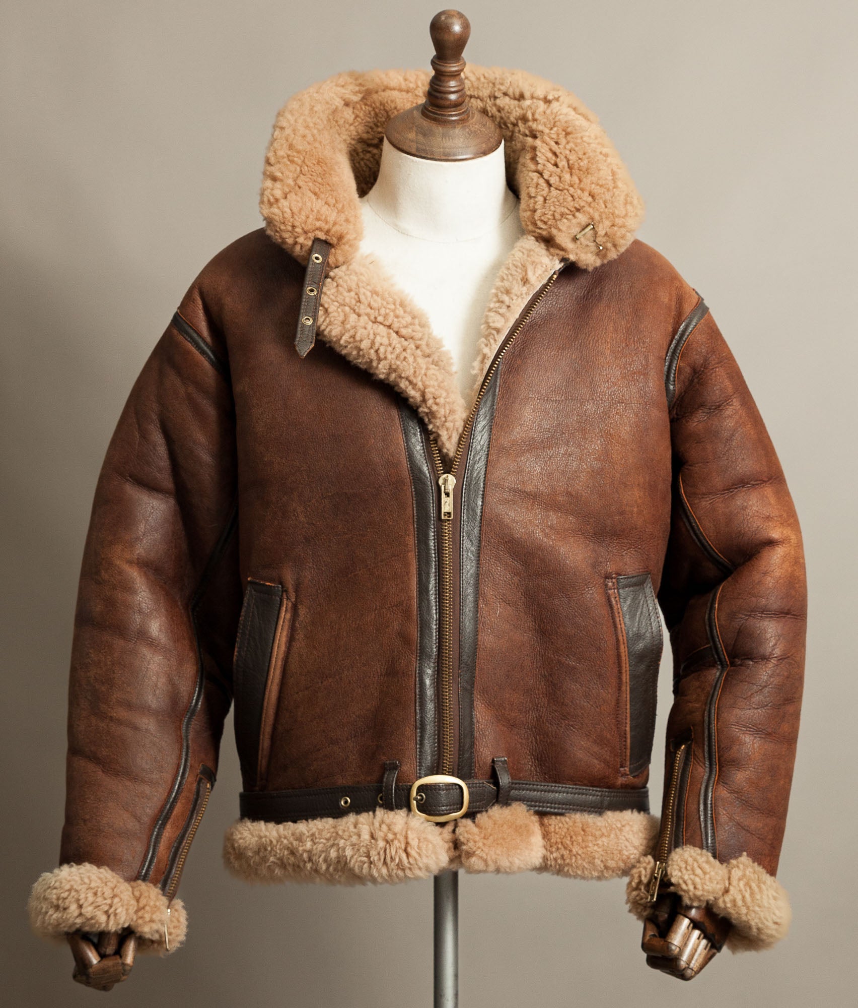Vintage Cirrus Irvin Sheepskin Flying Jacket RAF 1940 Pattern Battle of Britain
