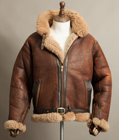 Vintage Cirrus Irvin Sheepskin Flying Jacket RAF 1940 Pattern Battle of Britain