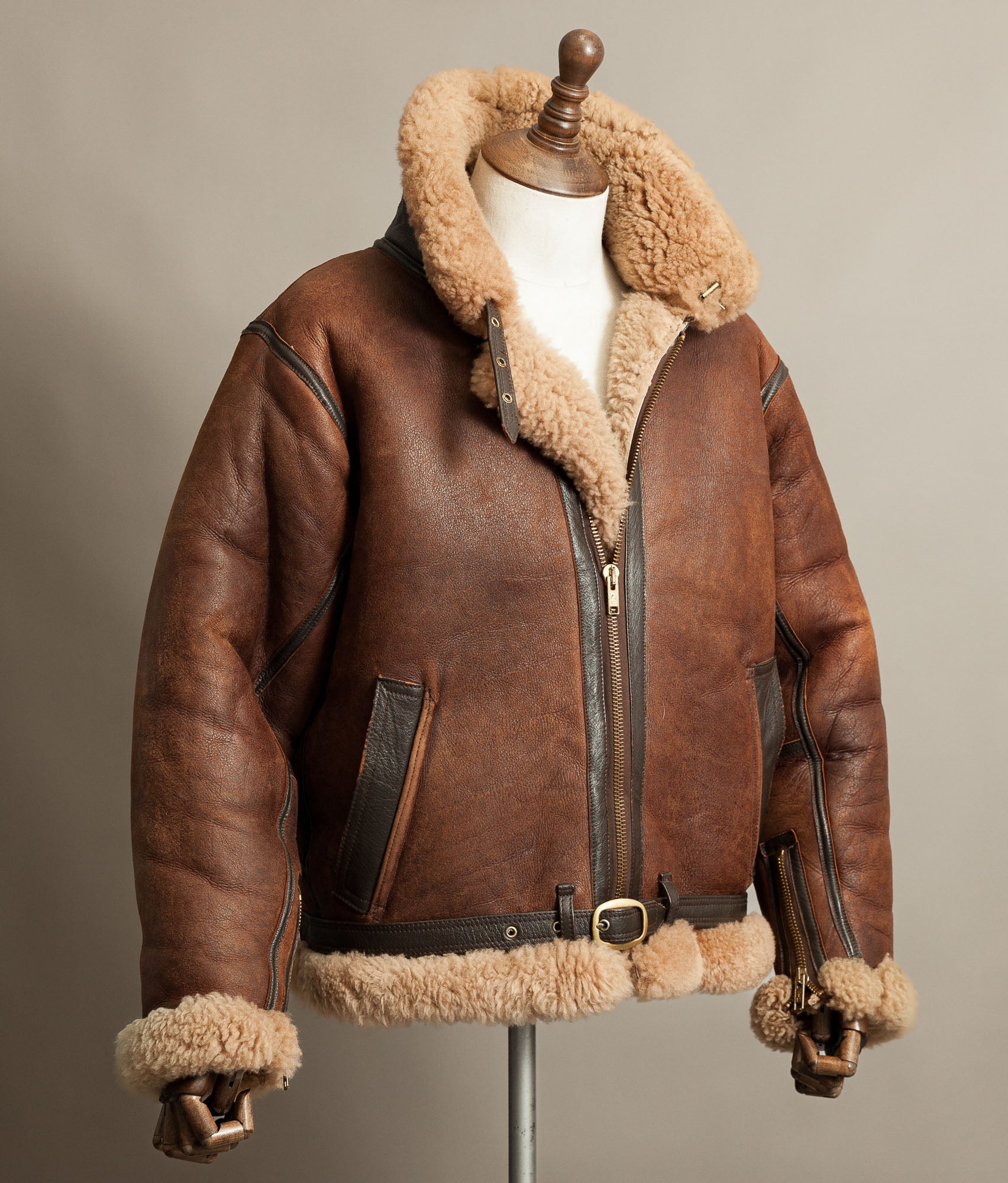 Vintage Cirrus Irvin Sheepskin Flying Jacket RAF 1940 Pattern Battle of Britain