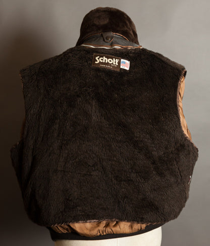 Vintage 1980s Schott 684SM A-2 Steerhide Flight Jacket, Made in USA
