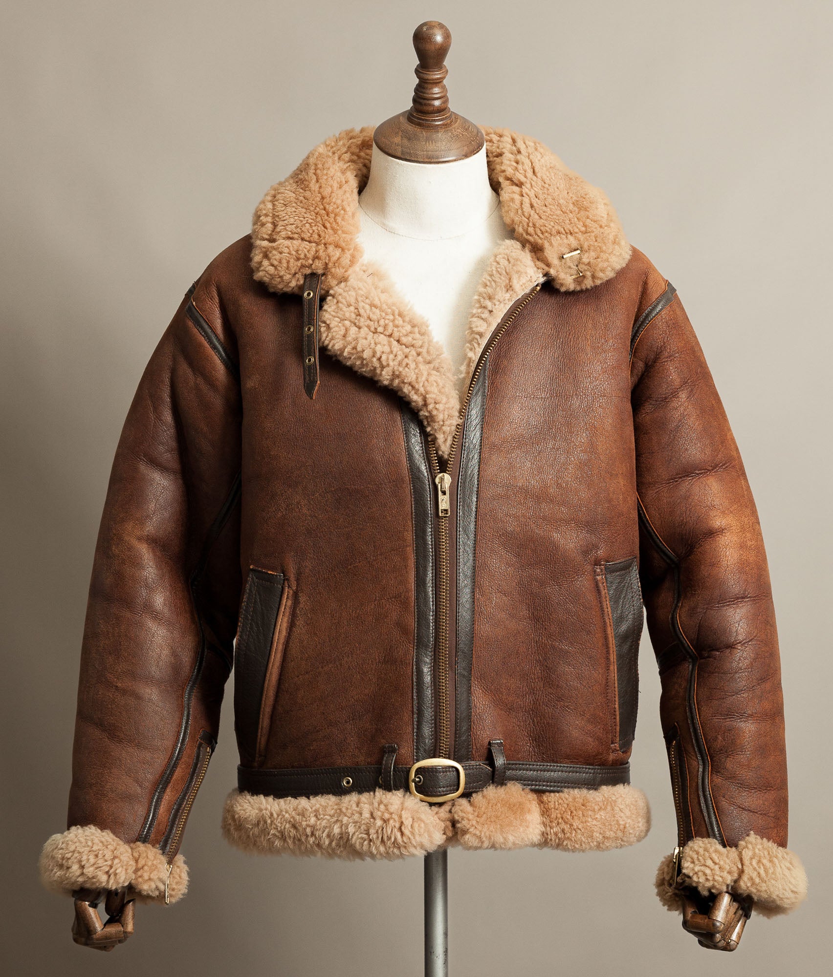 Vintage Cirrus Irvin Sheepskin Flying Jacket RAF 1940 Pattern Battle of Britain