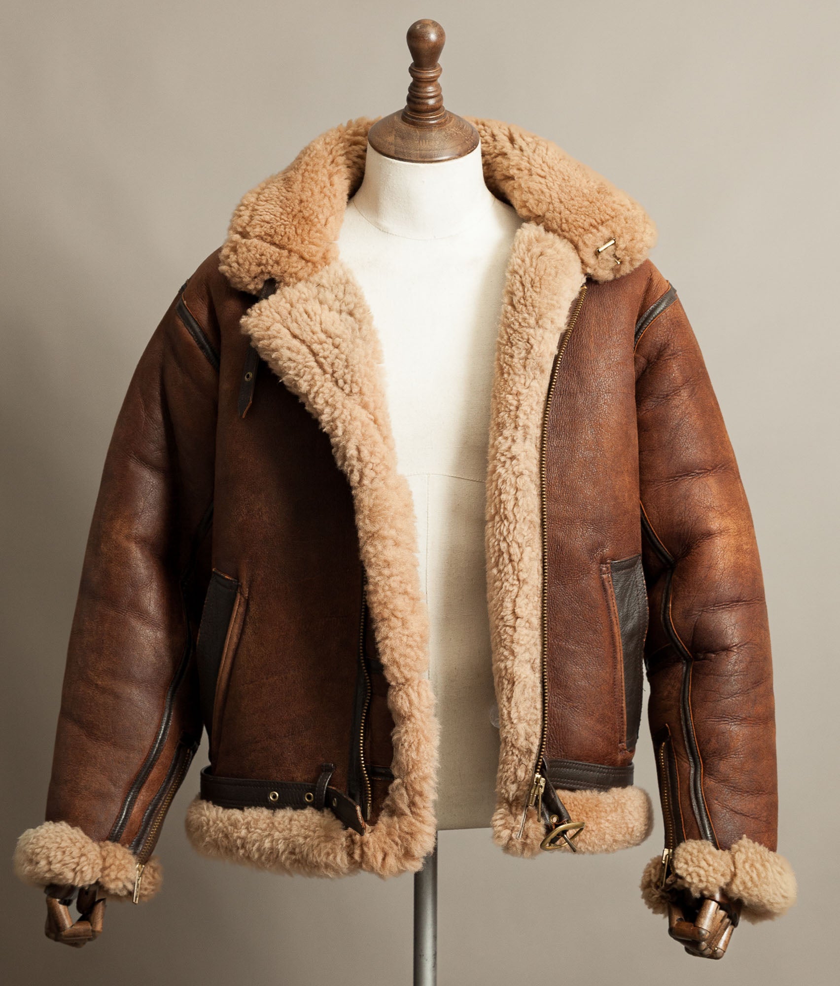Vintage Cirrus Irvin Sheepskin Flying Jacket RAF 1940 Pattern Battle of Britain
