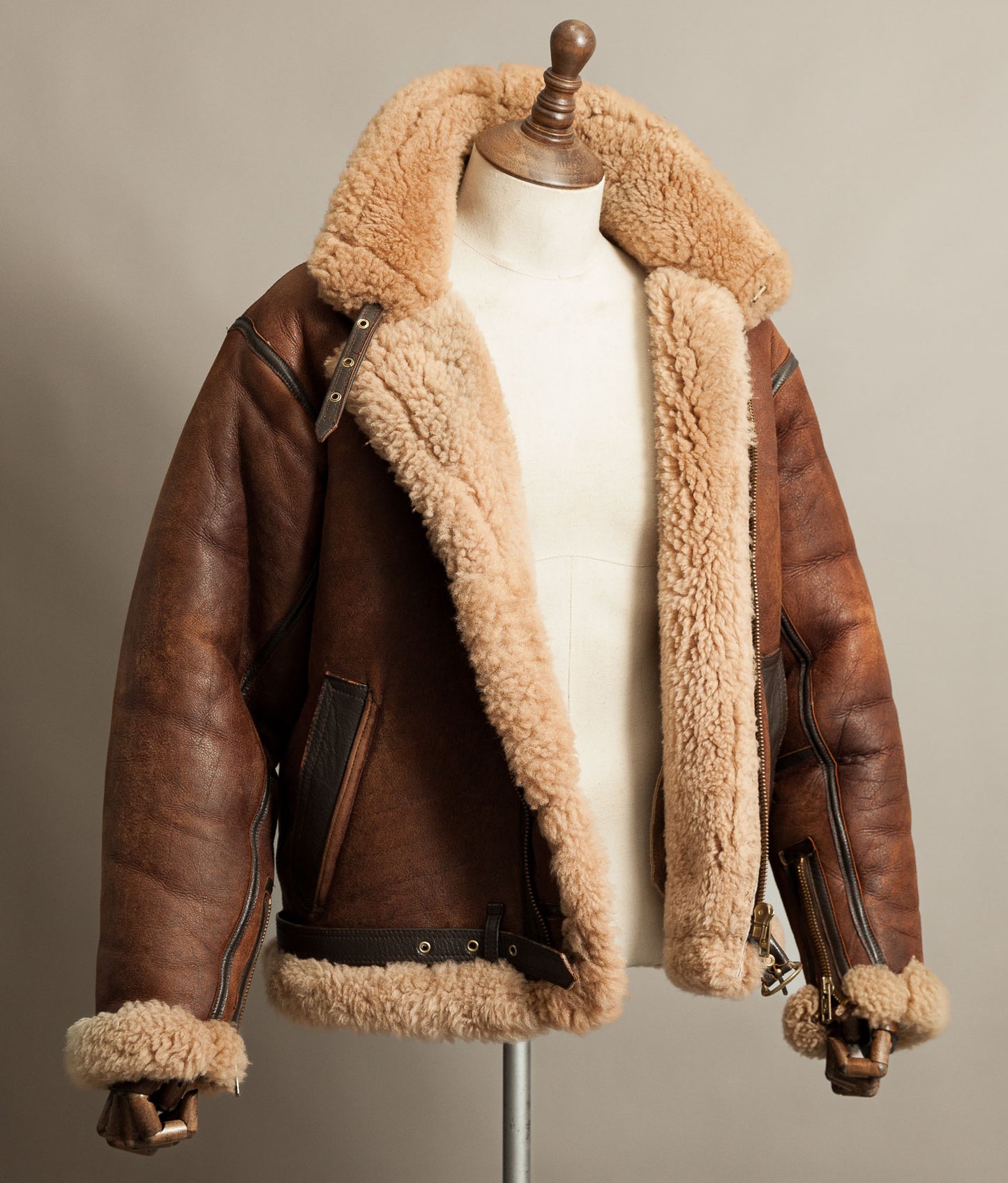 Vintage Cirrus Irvin Sheepskin Flying Jacket RAF 1940 Pattern Battle of Britain