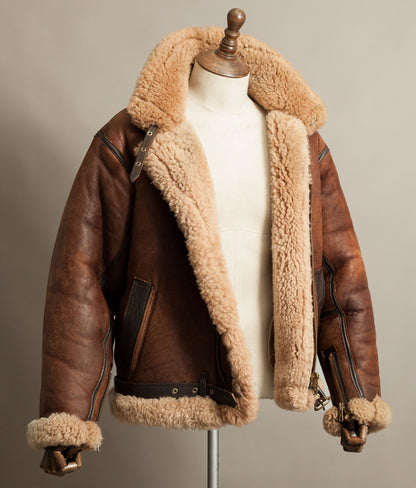 Vintage Cirrus Irvin Sheepskin Flying Jacket RAF 1940 Pattern Battle of Britain
