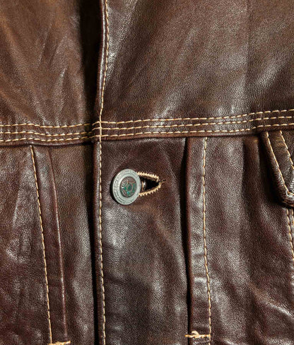 Vintage 1980s Kudsak Calfskin Trucker Jacket, Made in France