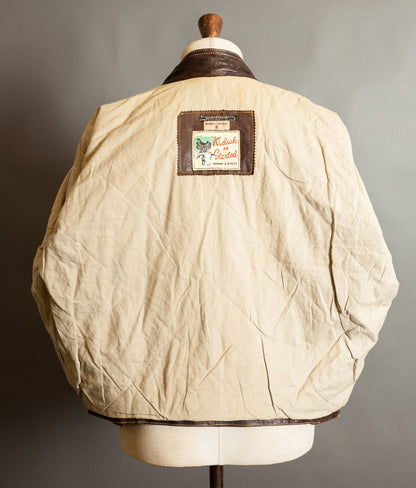 Vintage 1980s Kudsak Calfskin Trucker Jacket, Made in France