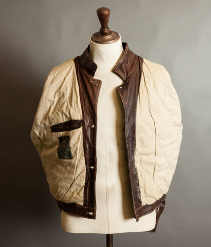 Vintage 1980s Kudsak Calfskin Trucker Jacket, Made in France