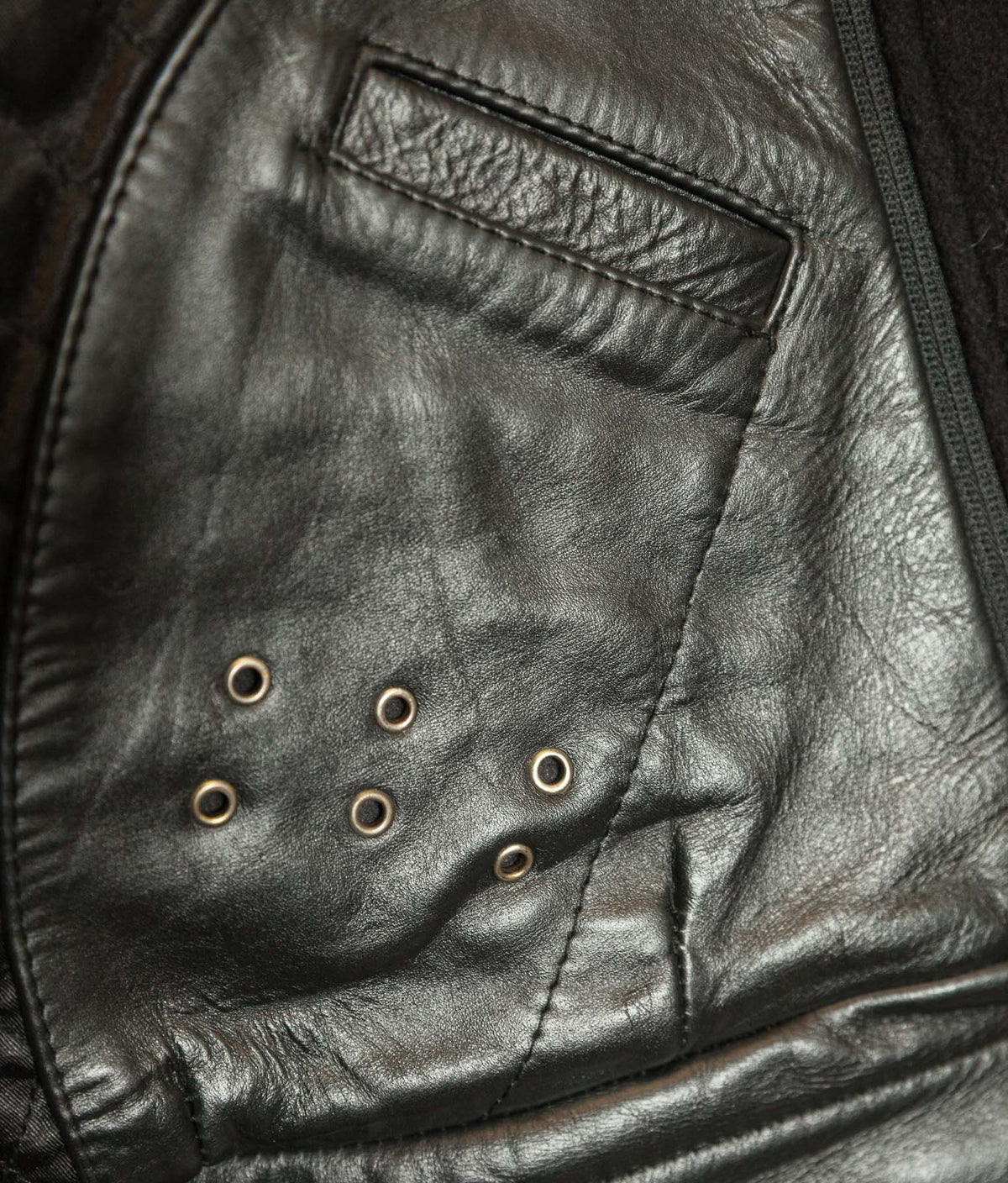 Schott N.Y.C. Heavy Black Cowhide Police State Trooper Leather Jacket
