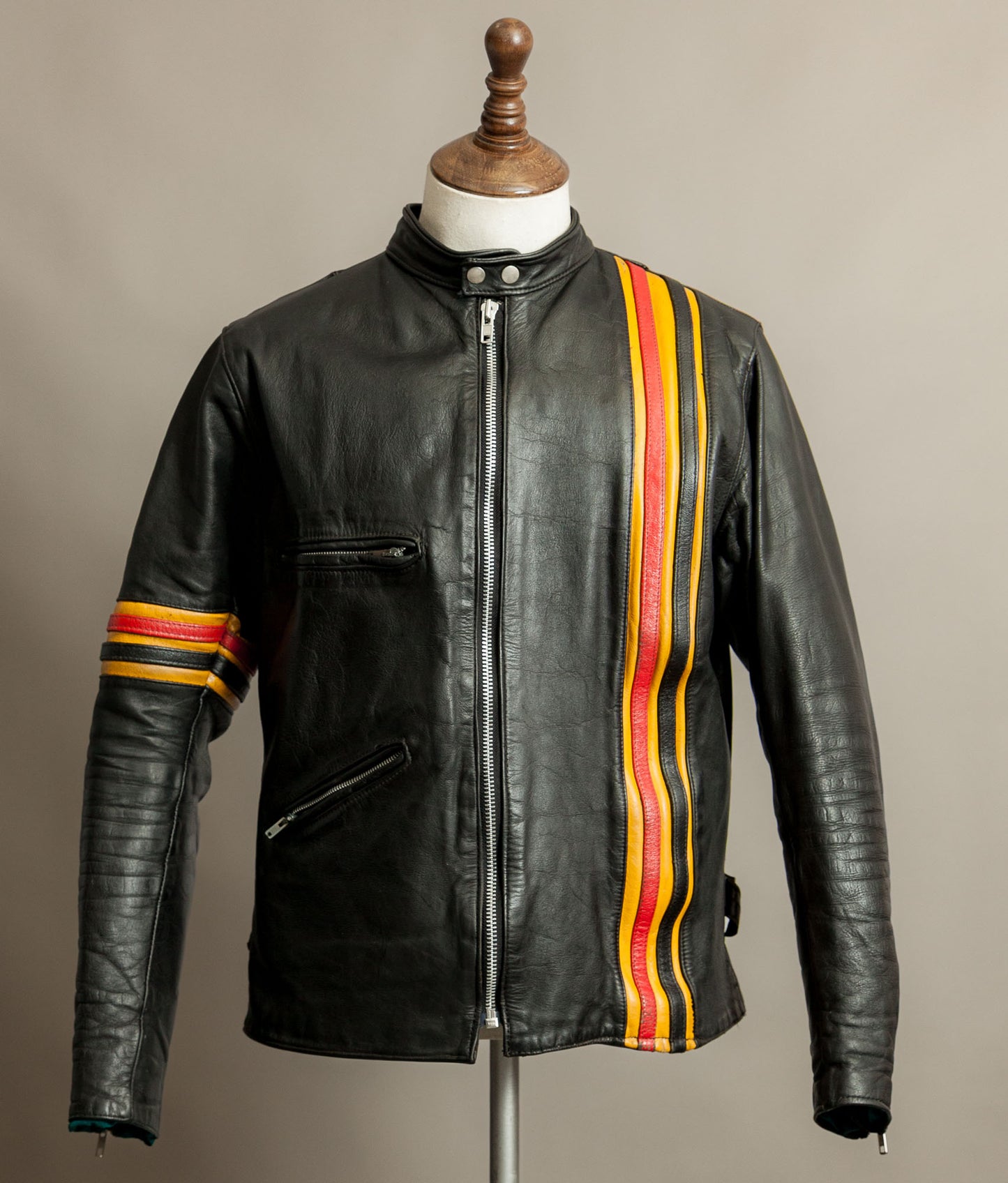 Vintage 1970s TT “Easy Rider” Café Racer Leather Jacket