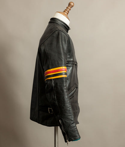 Vintage 1970s TT “Easy Rider” Café Racer Leather Jacket