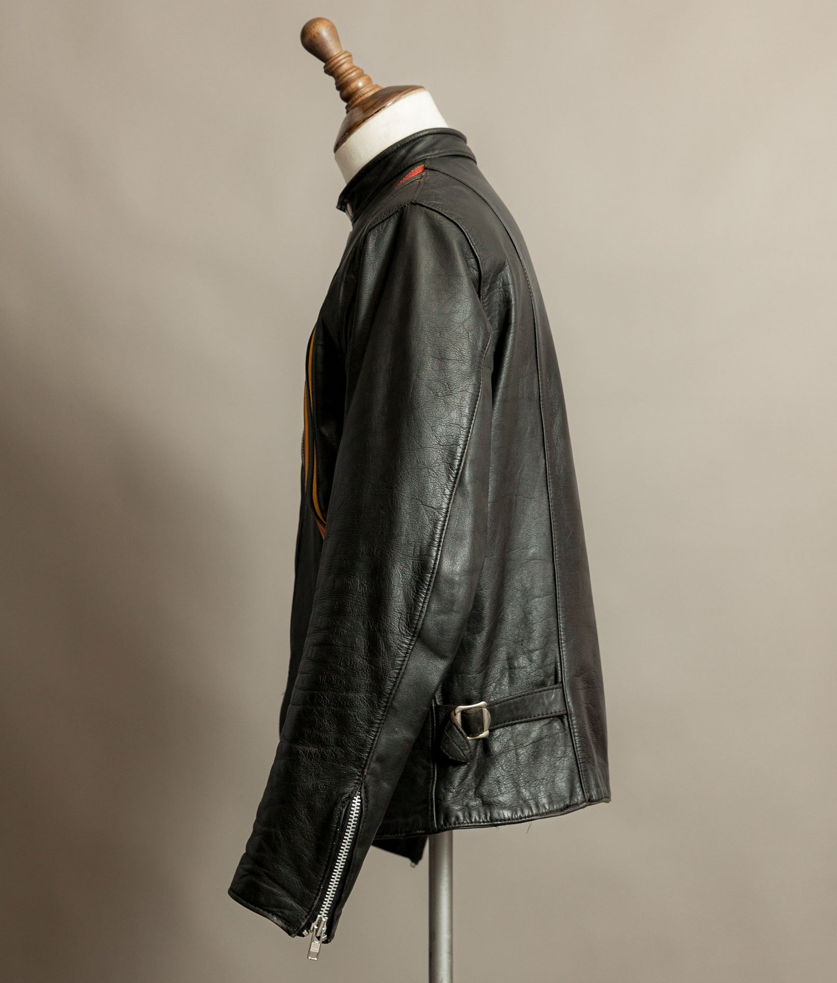 Vintage 1970s TT “Easy Rider” Café Racer Leather Jacket