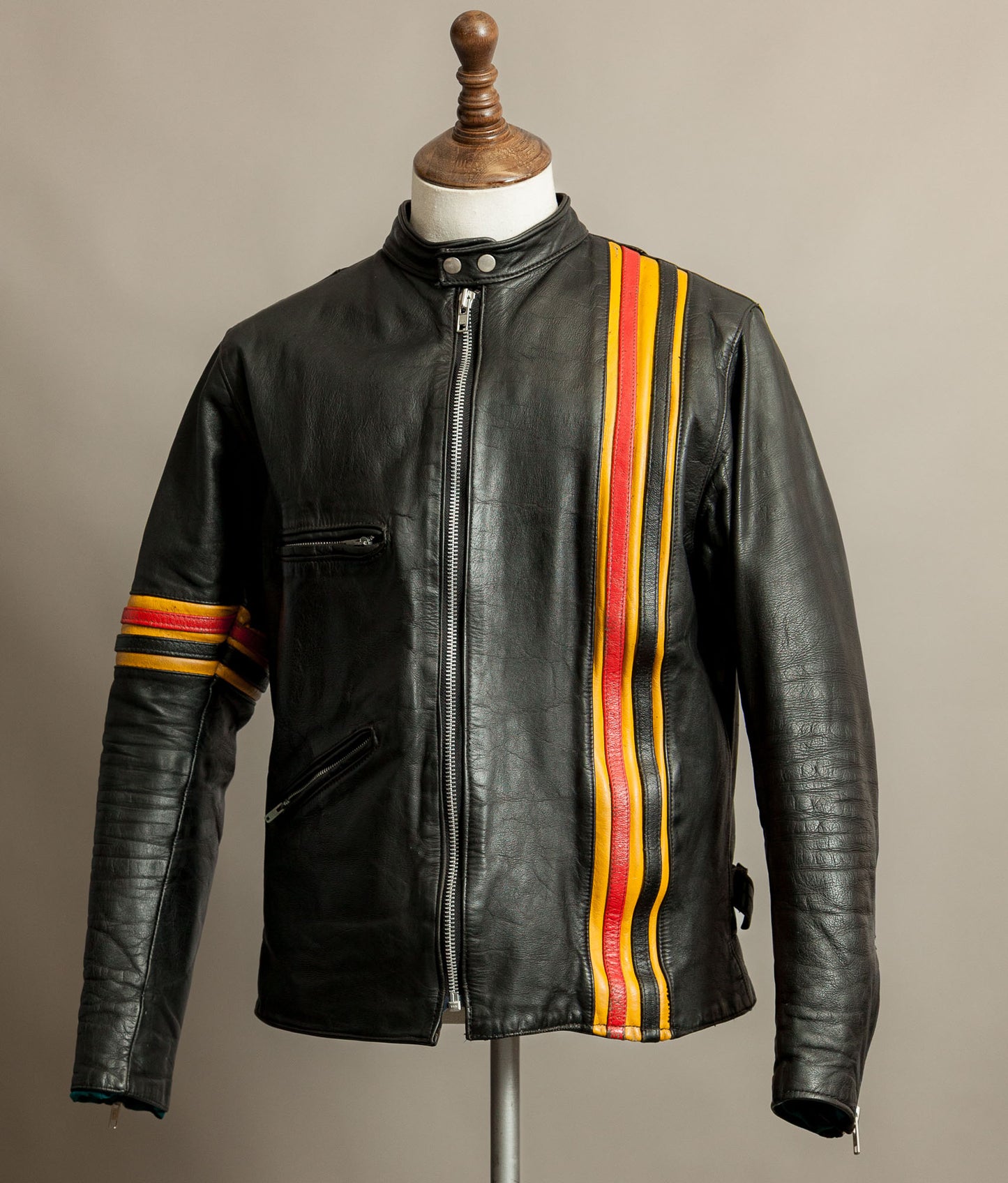 Vintage 1970s TT “Easy Rider” Café Racer Leather Jacket