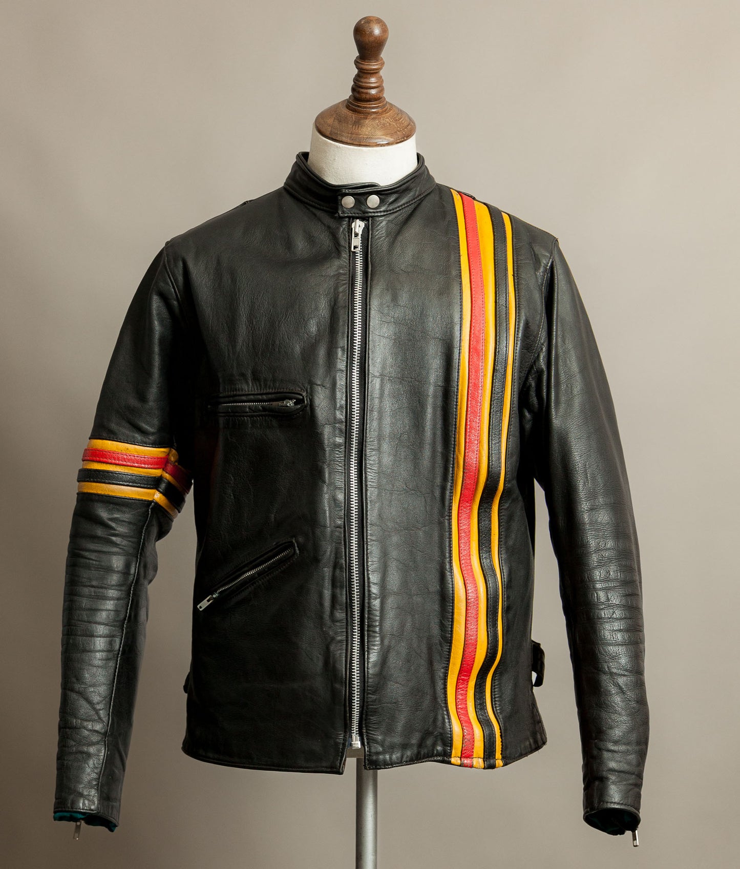 Vintage 1970s TT “Easy Rider” Café Racer Leather Jacket