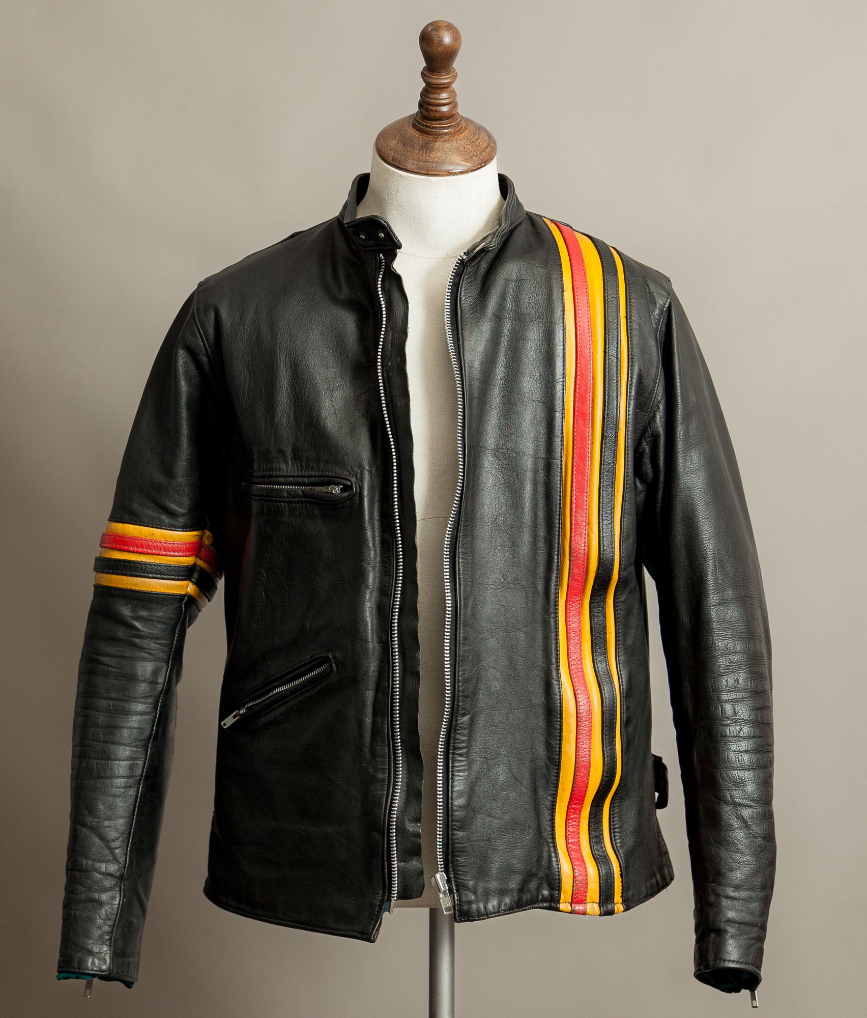 Vintage 1970s TT “Easy Rider” Café Racer Leather Jacket