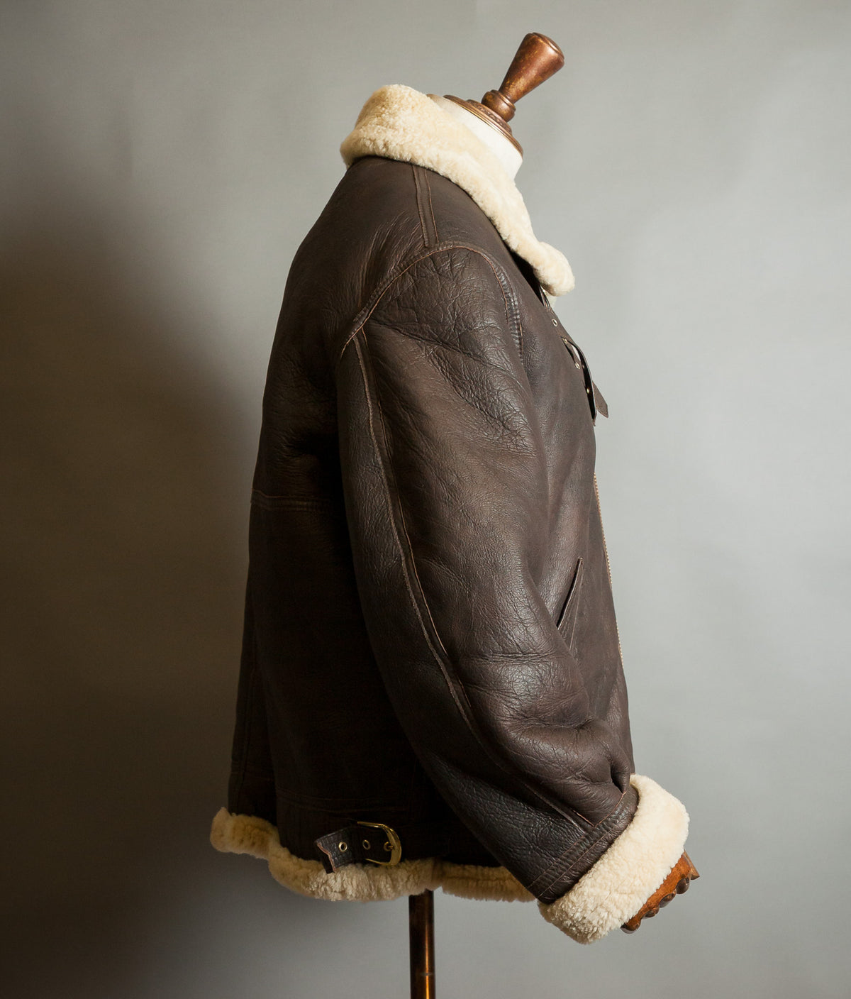 Vintage 1980s American Type B-3 Sheepskin Flight Jacket USAAF