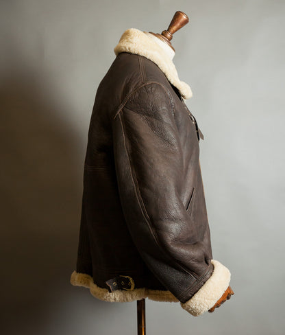 Vintage 1980s American Type B-3 Sheepskin Flight Jacket USAAF