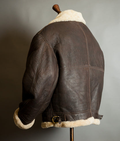 Vintage 1980s American Type B-3 Sheepskin Flight Jacket USAAF