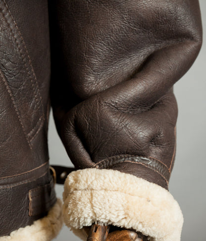 Vintage 1980s American Type B-3 Sheepskin Flight Jacket USAAF
