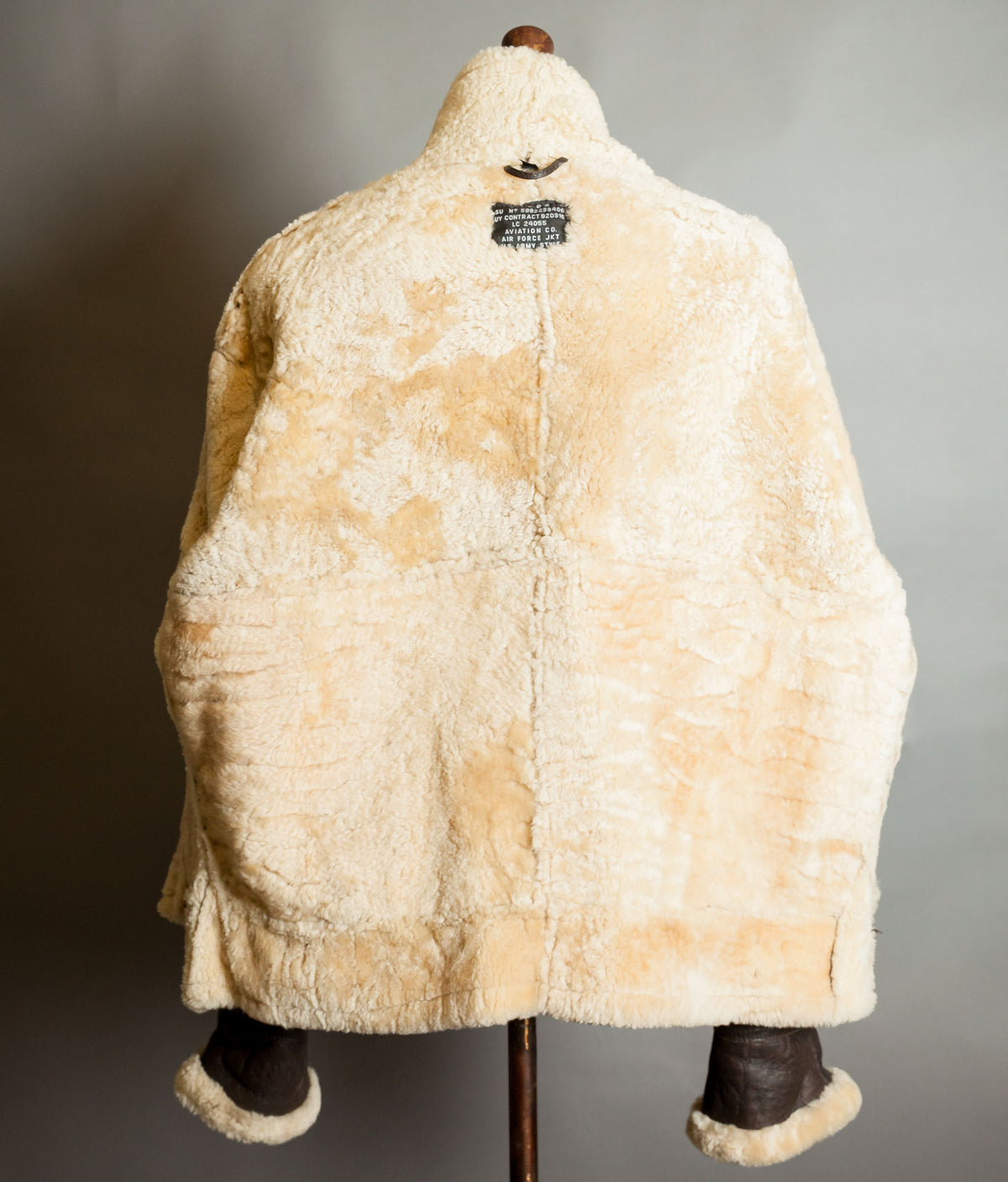 Vintage 1980s American Type B-3 Sheepskin Flight Jacket USAAF