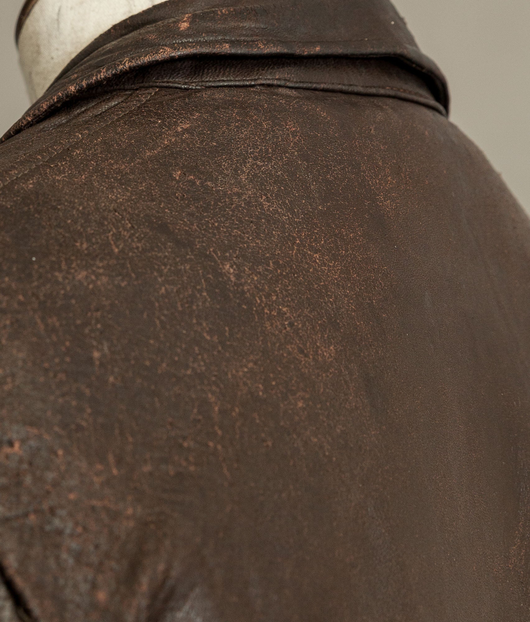 Vintage Late 1940s Czechoslovakian Leather Jacket Removable Mouton Liner