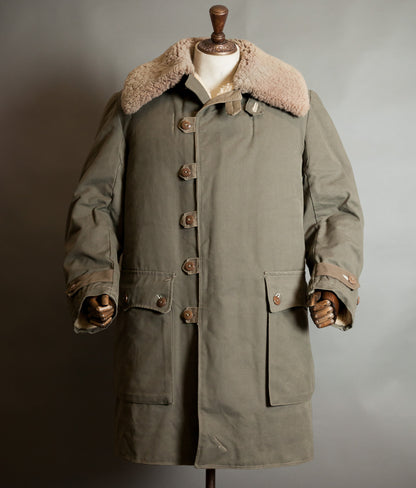 Original 1944 Dated Swedish Army M1909 Sheepskin Parka Overcoat