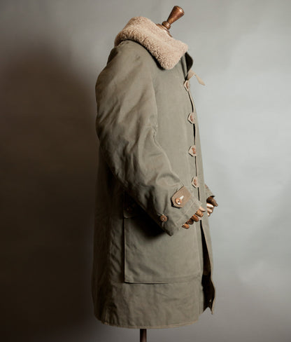 Original 1944 Dated Swedish Army M1909 Sheepskin Parka Overcoat