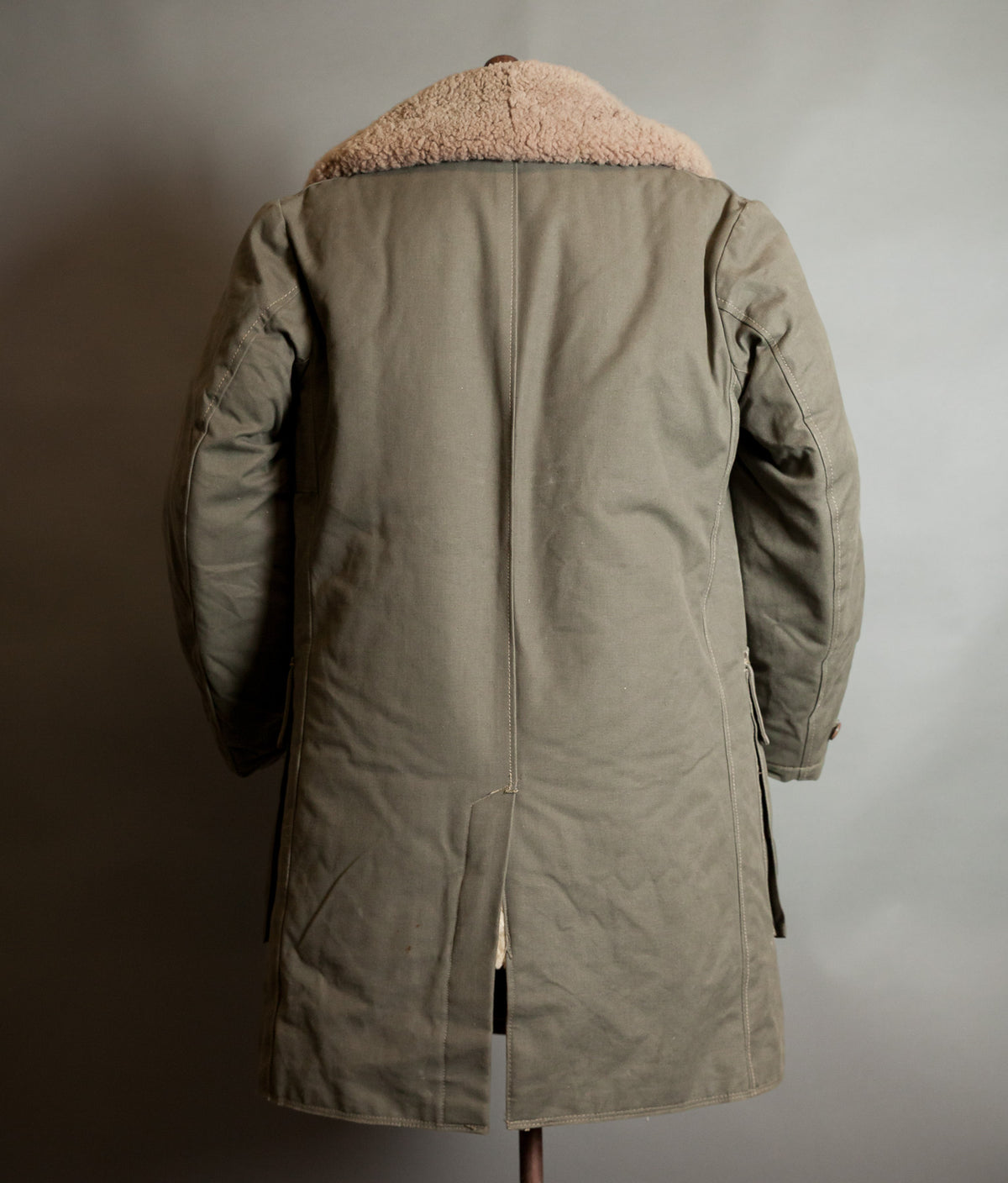Original 1944 Dated Swedish Army M1909 Sheepskin Parka Overcoat