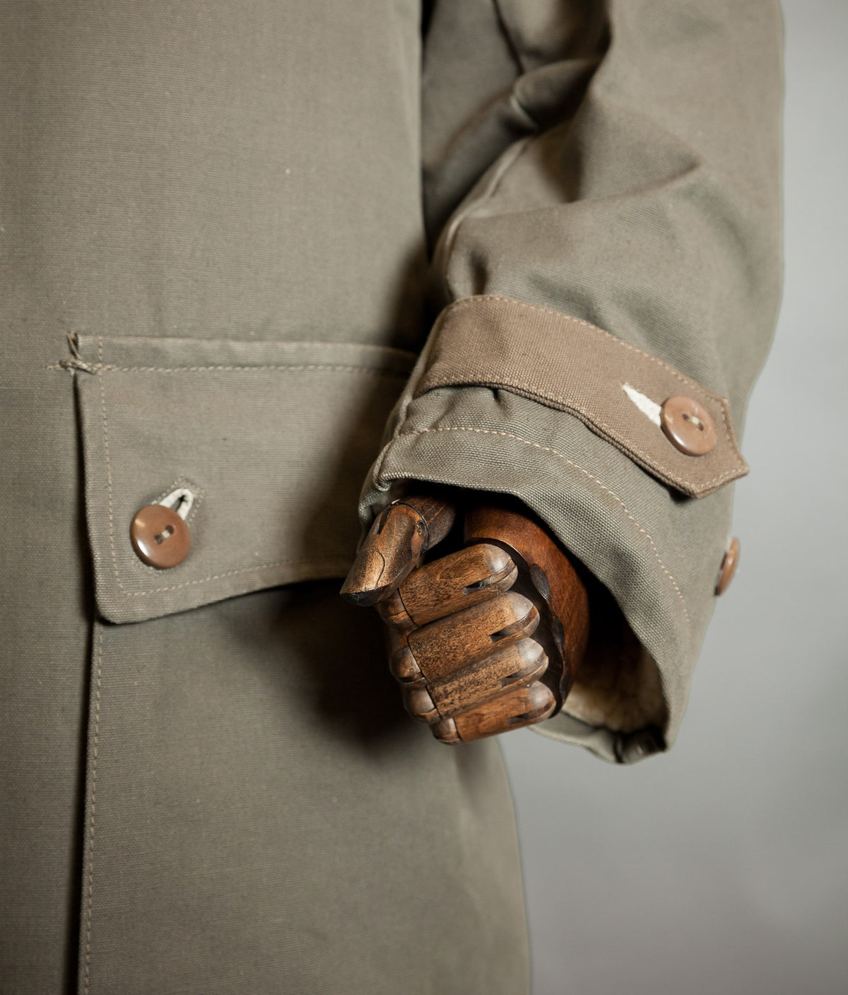 Original 1944 Dated Swedish Army M1909 Sheepskin Parka Overcoat