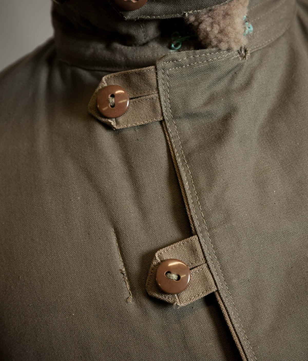 Original 1944 Dated Swedish Army M1909 Sheepskin Parka Overcoat