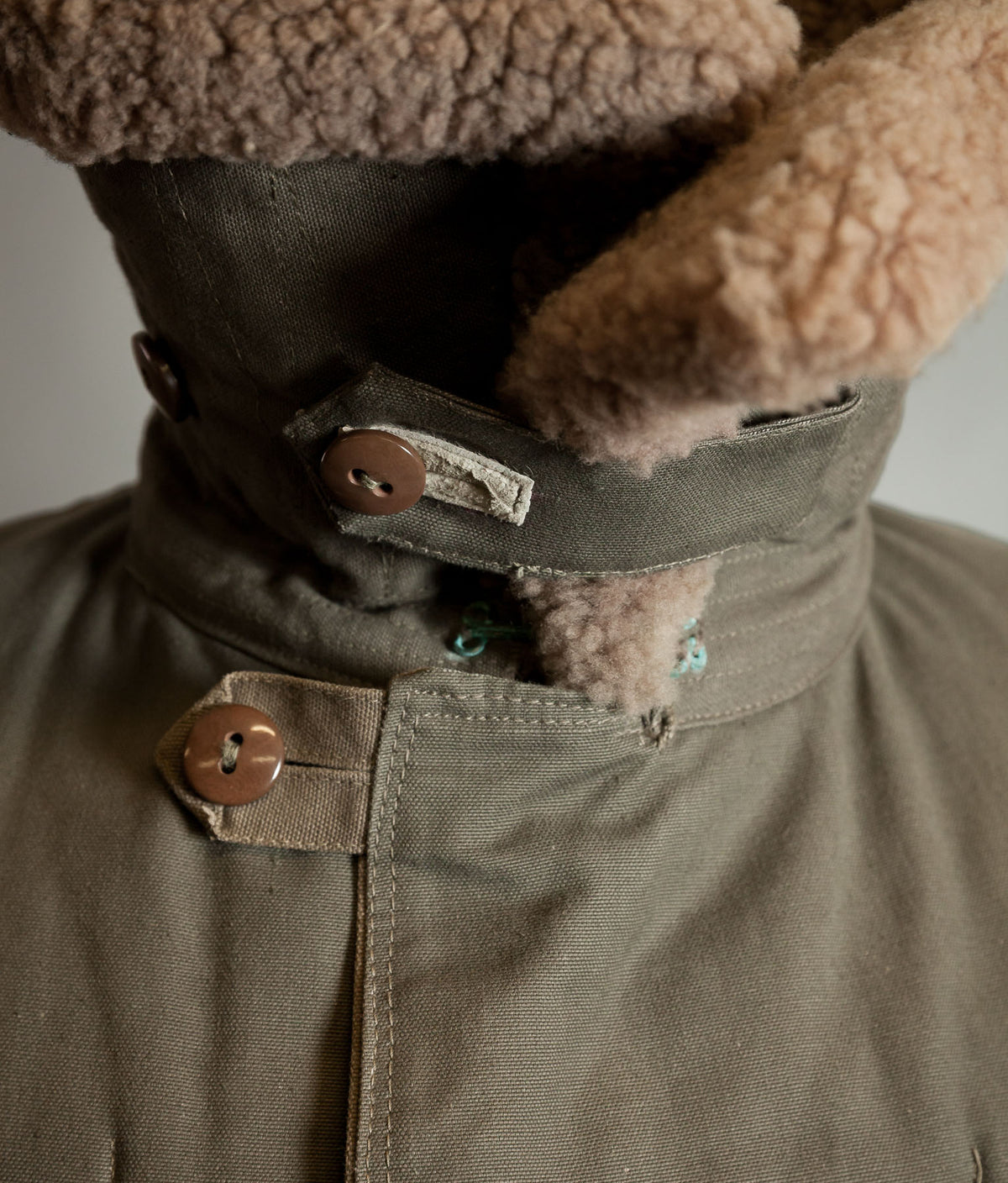 Original 1944 Dated Swedish Army M1909 Sheepskin Parka Overcoat