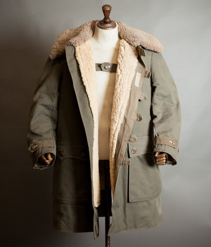 Original 1944 Dated Swedish Army M1909 Sheepskin Parka Overcoat
