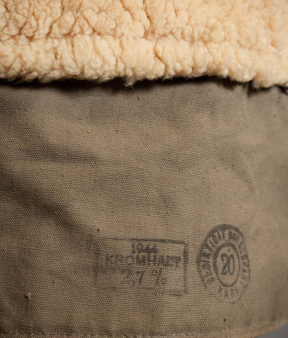 Original 1944 Dated Swedish Army M1909 Sheepskin Parka Overcoat
