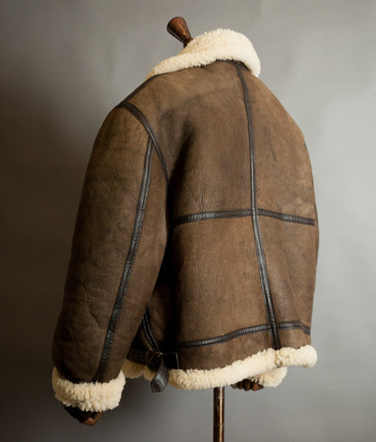Vintage 1990s Schott B-3 Sheepskin Flying Jacket, USAAF Pattern Label