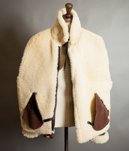 Vintage 1990s Schott B-3 Sheepskin Flying Jacket, USAAF Pattern Label
