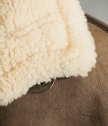 Vintage 1990s Schott B-3 Sheepskin Flying Jacket, USAAF Pattern Label