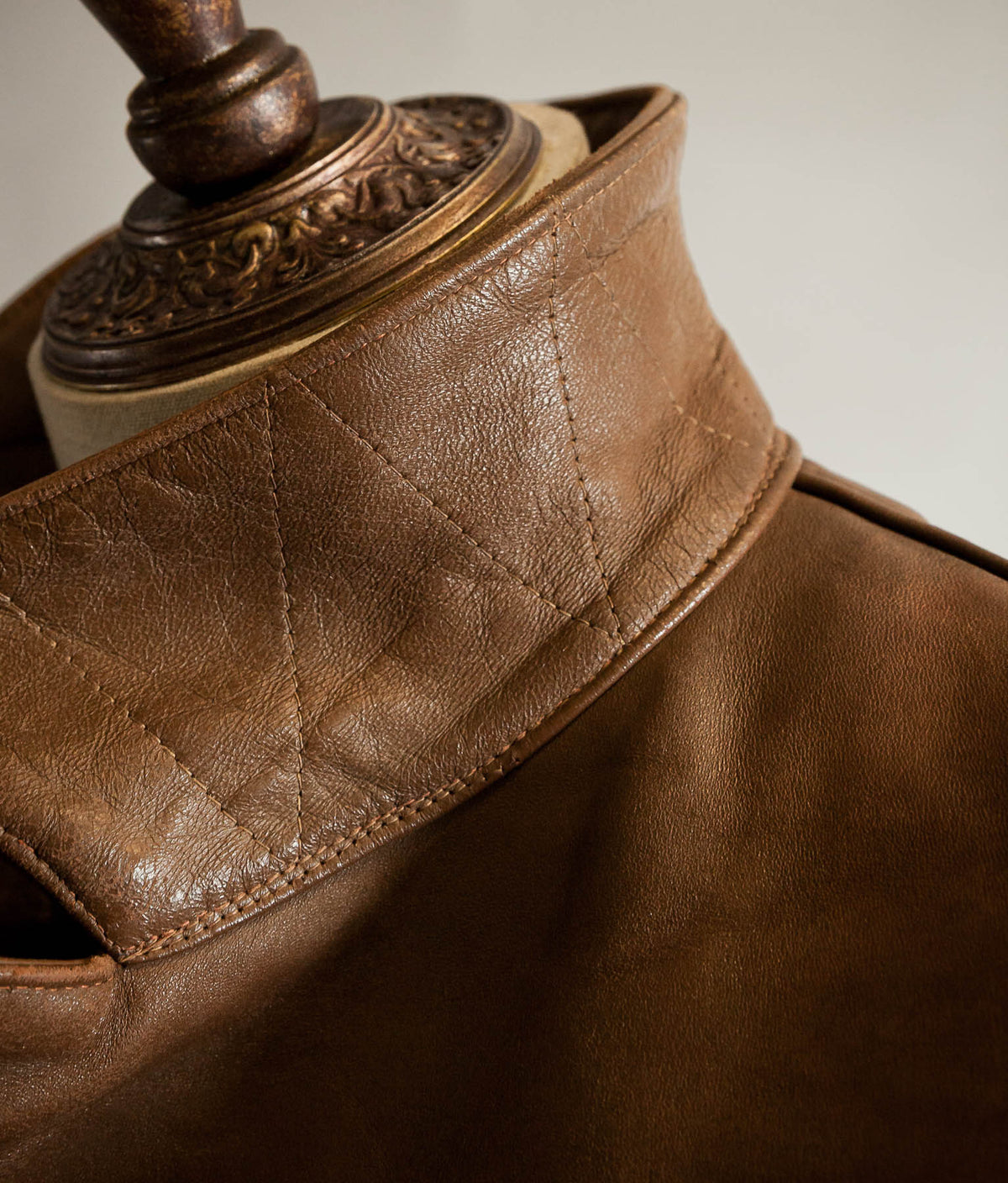 Vintage 1940s French Sheep Leather Motorcycle Jacket Éclair Zips