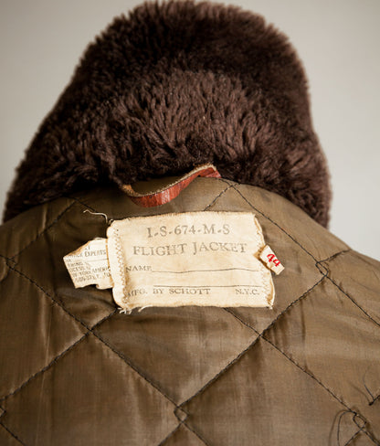 Vintage 1970s Schott 674 Flight Jacket | "The Thing" MacReady Style