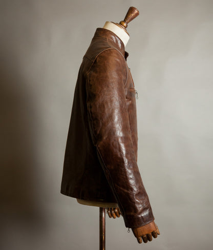 Vintage Ralph Lauren RL-67 Steerhide Café Racer Single Rider Jacket