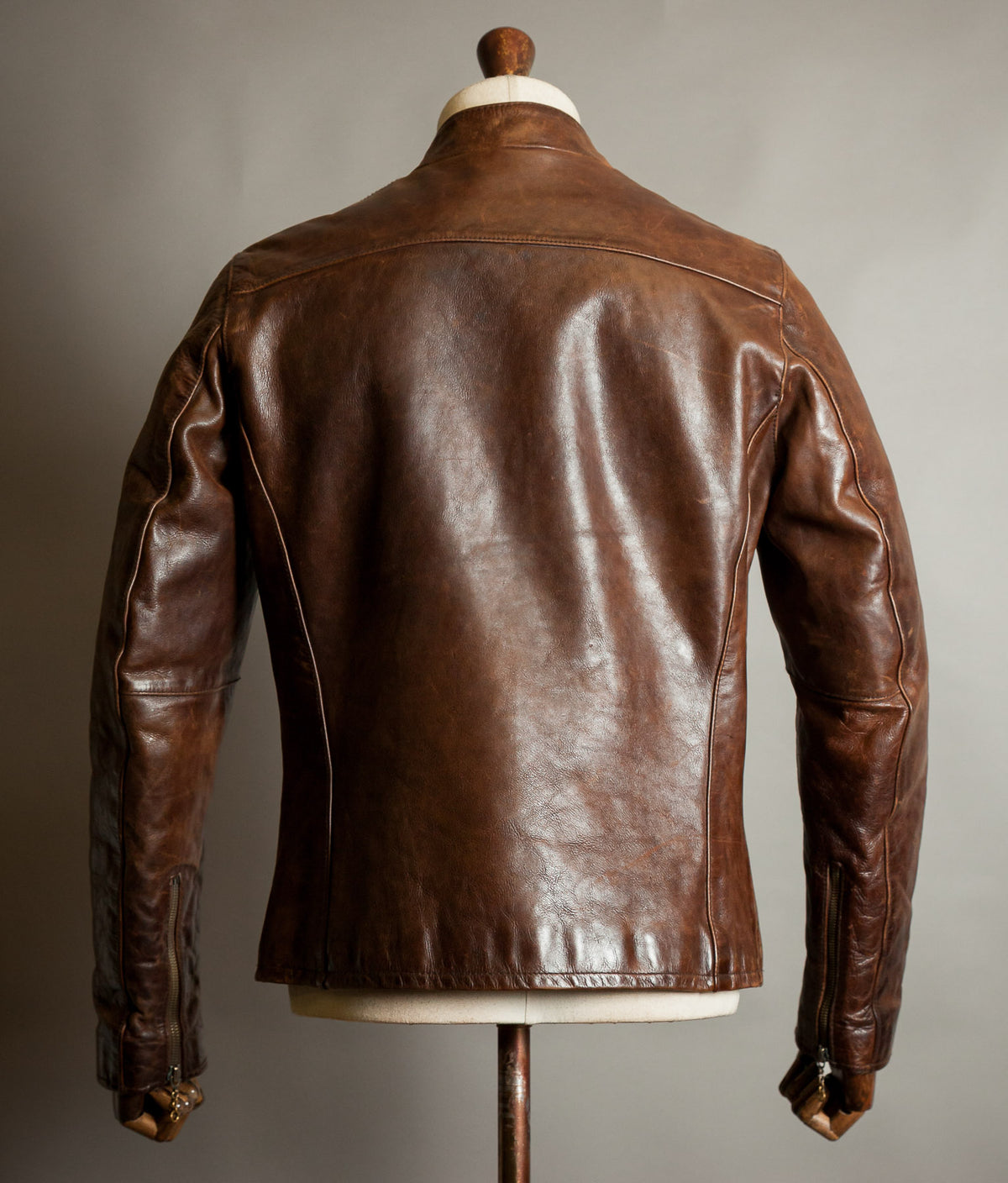 Vintage Ralph Lauren RL-67 Steerhide Café Racer Single Rider Jacket