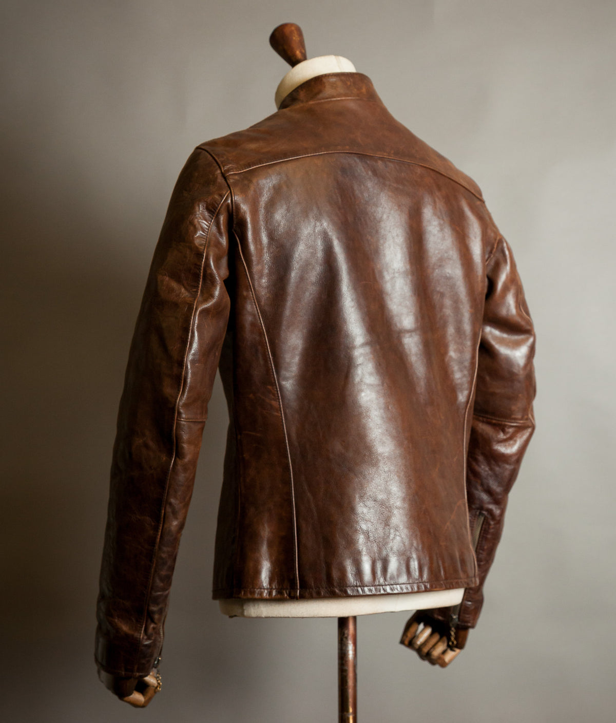 Vintage Ralph Lauren RL-67 Steerhide Café Racer Single Rider Jacket