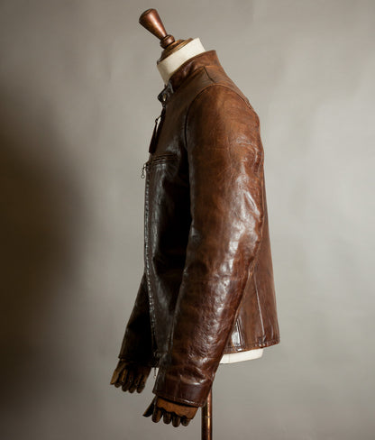 Vintage Ralph Lauren RL-67 Steerhide Café Racer Single Rider Jacket